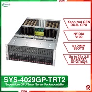 Super Server 4029GP-TRT2 Supermicro 4U Dual Processor (Intel), Single-Root GPU System with Up to 8 P