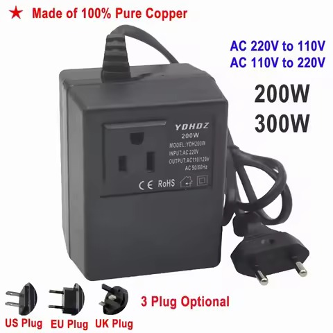Power Transformer Voltage Regulator 220V To 110V Voltage Converter Step-Down Transformer 220 110 EU/