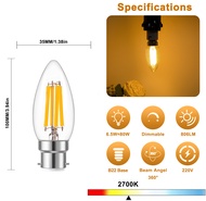 B22 C35 806 Lumen Super Bright LED Edison Bulb 6.5Watt LED Candelabra Bulbs Equivalent to 80w Incand