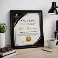 Photo Frame - Glass Certificate Frame for Decorative Desk Wall Mount - Dimensions 13cm x 18cm - A5 1