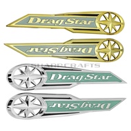 Motorcycle Chrome 3D Gas Fuel Tank Badge Emblem Decals Stickers For Yamaha Dragstar V-star XVS XV 40