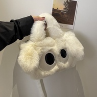 Furry Bag Plush Female Bag Handbag Bag Furry Bag [E105] Autumn Winter Cute Cute Cute Furry Bag Femal