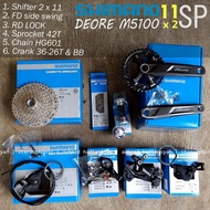 BNIB.. Groupset SHIMANO DEORE M5100 2 x 11 speed Groupset DEORE M5100 - Goes Store87