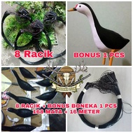 (BAYAR NYA NANTI) JEBAKAN RUAK RUAK 168 MATA 16 METER + BONUS BONEKA KAREO RUAK RUAK | RACIK JEBAKAN