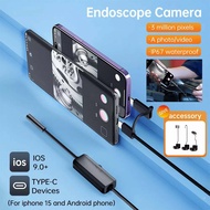 2-in-1 Endoscope Camera Mini Flexible Snake Engine Camera Car Endoscope IP67 Waterproof USB Len Insp