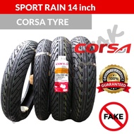 2025 CORSA SPORT RAIN 14INCH TYRE TIRE MOTOR SCOOTER TAYAR TUBELESS MOTOSIKAL NVX VARIO
