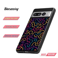 Hybrid Hardcase Google Casing PIXEL 9 8 7 6 5 4 3 A XL Pro Teampixel Line Art Color BC859