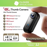 Portable GoPro Style 4K Action Camera - WiFi Magnetic Thumb Cam, Waterproof Shockproof Camera for Vl
