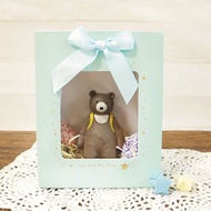 方型開窗蝴蝶結禮物袋-小(2色) SBG-377 |禮品袋 包裝袋 交換禮物