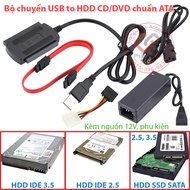 USB to SATA IDE conversion cable for HDD SSD DVD CD DVD-ROM hard drive for PC, Laptop connecting USB