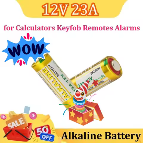 12V 23A Alkaline Battery High Voltage Battery A23 V23GA MN21 Primary Dry Batteries for Calculators K