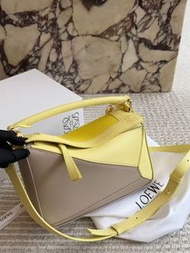 ✨Loewe puzzle 牛皮革手提單肩斜挎包 小號 女款