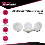 Little Homes 9" stoneware soup plate *6pcs