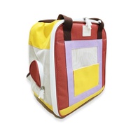 隨時摸/透氣/輕便 | 寵物後背包(小房子)-熱情紅 Pawsholic爪迷