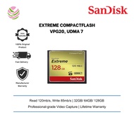 SANDISK EXTREME COMPACTFLASH VPG20, UDMA 7 (32GB/64GB/128GB/Read 120mb/s, Write 85mb/s) SDCFXSB-032G