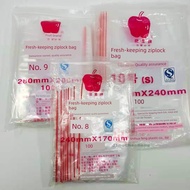 file document a4 zipper bag Beg ziplock telus Apple pe beg plastik A4 beg plastik A5 beg ritsleting 