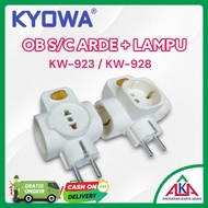 Stop Kontak Cabang 3 KYOWA KW-928 Steker Arde T OB Saklar Lampu SNI