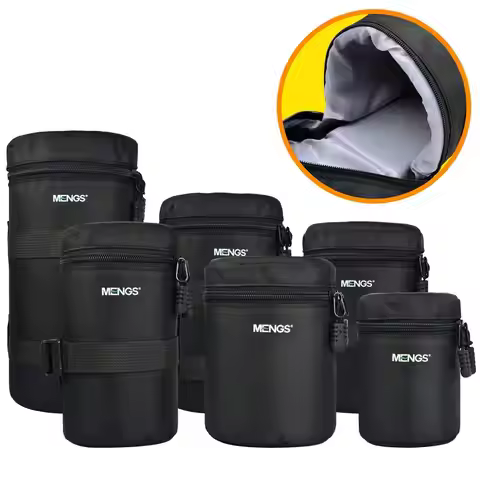 6 Size Waterproof Camera Lens Thicker Padded Bag Case Pouch Protector Waist Belt Holder for Canon Ni
