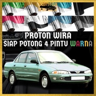 Proton Wira 4 Pintu Siap Potong Tinted Warna Kereta / Proton Wira 4 Door Precut Car Tinted Colour / Tinted Wira