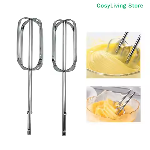 [CL]1/2Pcs Universal Stainless Steel Hand Mixer Beaters Attachments Electric Hand Mixer Whisk Replac