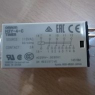 Timer Relay H3Y 4 C 10s 110V AC H3Y4 10 sec Seconds Omron original