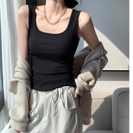 EMETIS Tanktop H237 Bodycon Stretch Fabric Turtleneck Big U Basic