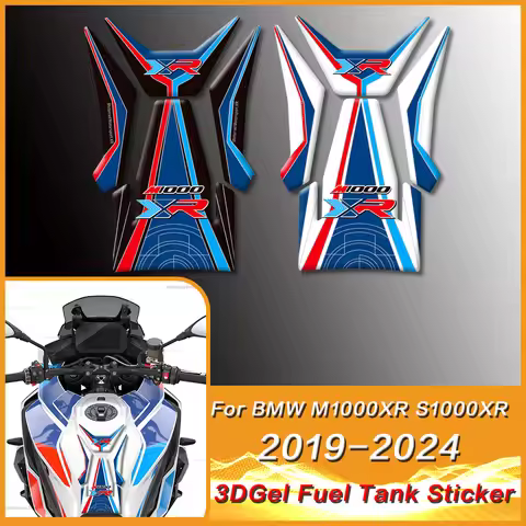 For BMW M1000XR S1000XR 2019-2024 3D Gel Fuel Tank Stickers Aesthetic Decals M1000 XR Motorcycle Fue