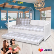 Single/Super Single Fully Solid Wood Day Bed Frame/ Wooden Bedframe / Wooden Day Bed / Adult Bedfram