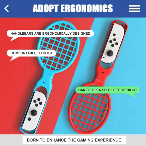 2022 New Sport Fitness NS Switch Games Accessories Tennis Racket Switch Oled Controller Joycon Handl