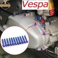 Flawless-Ti Gr5 Titanium Alloy Vespa Sprint 150ฝาปิดเครื่องยนต์ Bolt Fasteners M6สำหรับรถจักรยานยนต์