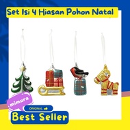 Christmas Tree Decoration Glass Christmas Tree Decoration 4pcs IKE4