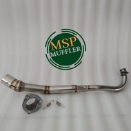 leher knalpot Supra x 125 PNP silincer standar original - pipa leher Supra x 125 plus adaptor