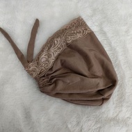 CIPUT PREMIUM/DALAMAN JILBAB CIPUT RENDA TALI/CIPUT MURAH RENDA/CIPUT HIJAB/DALAMAN HIJAB/DALAMAN KE