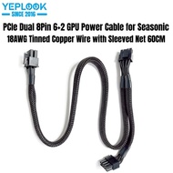 PCIe GPU Power Cable Dual 8Pin Sleeved Net for Seasonic VERTEX PX-1200, PX-1000, PX-850, PX-750, GX-