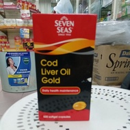 Seven Seas Cod Liver Oil Gold Daily Maintenance 500 softgel capsules exp.7/26