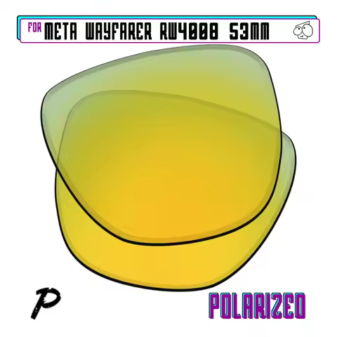 EZReplace Polarized Replacement Lenses Compatible With Ray-Ban Meta Wayfarer RW4008 53mm RW4008-53 S