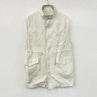 Simplicite軍用背心，4 個口袋，米色，古著。