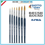GIOTTO ART BRUSH ROUND FLAT/