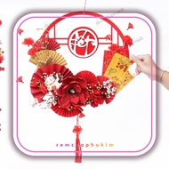 Wreath CNY H87 40cm With Decorative Lights CNY RCPKSS150