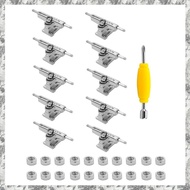 [I O J E] 10 Pcs 29mm Fingerboard Trucks Finger Skateboard Deck with Nuts with Spanner Screwdriver f