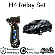 AM Relay Set LED Headlight H4 Toyota vios gen2 Car