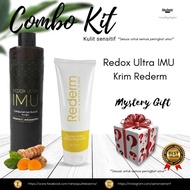 AAWLEEYA REDOX ULTRA + REDERM FOR SENSITIVE SKIN + FREE BOOKLET PROTOKOL PEMAKANAN REDOX