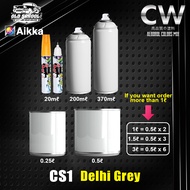 AIKKA Delhi Grey CS1  2K Car Paint Kaler Solid Touch Up Pen Spray Cat DIY Cat Spray Motor Kereta