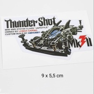 Tamiya Mini 4wd Thunder Shot STO Cartoon Sticker Tamiya Mini 4wd Tamiya Original