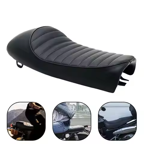 Black Vintage Hump Cafe Racer Seat for Honda CB200 CB350 CB400 CB500 CB750