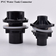 ☄1pc Black PVC Pipe Split Type Water Tank Connector Aquarium Fish Tank Butt Joint Watering Pipe rღ