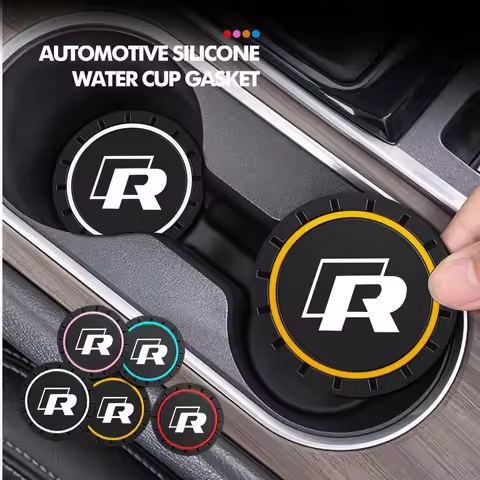 For Volkswagen VW 2pcs Car Cup Holder Anti Slip Insert Coasters Pads Accessories mk6 CC B5 B6 B7 Gol