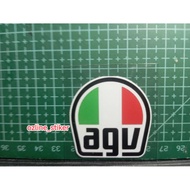 Embossed sticker decal agv for motorbikes, helmets, etc.