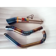 Exhaust Muffler NLk Conical Open Spec 51mm Pipe for Tmx 125 150 155 Pinoy 150 Dl 150 Skygo 150 Raider 150 Crab/fi Snpr 150 RS150