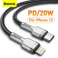 สายชาร์จ Baseus PD 20W Cable USB C to Lightning Cable for iPhone 13 Pro Max 12 11 Series Fast PD Charge Data Sync Nylon Braided Cable